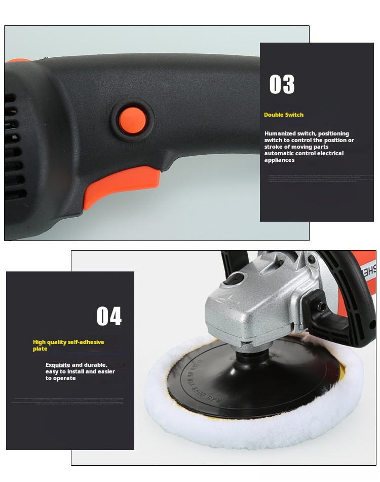 1400W Multi Function Power Buffer Polisher With Polishing Disc