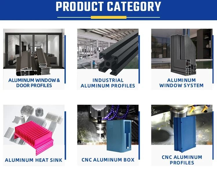 Sliding Door And Window Frame Aluminum Extrusion Parts Custom Surface Treatments