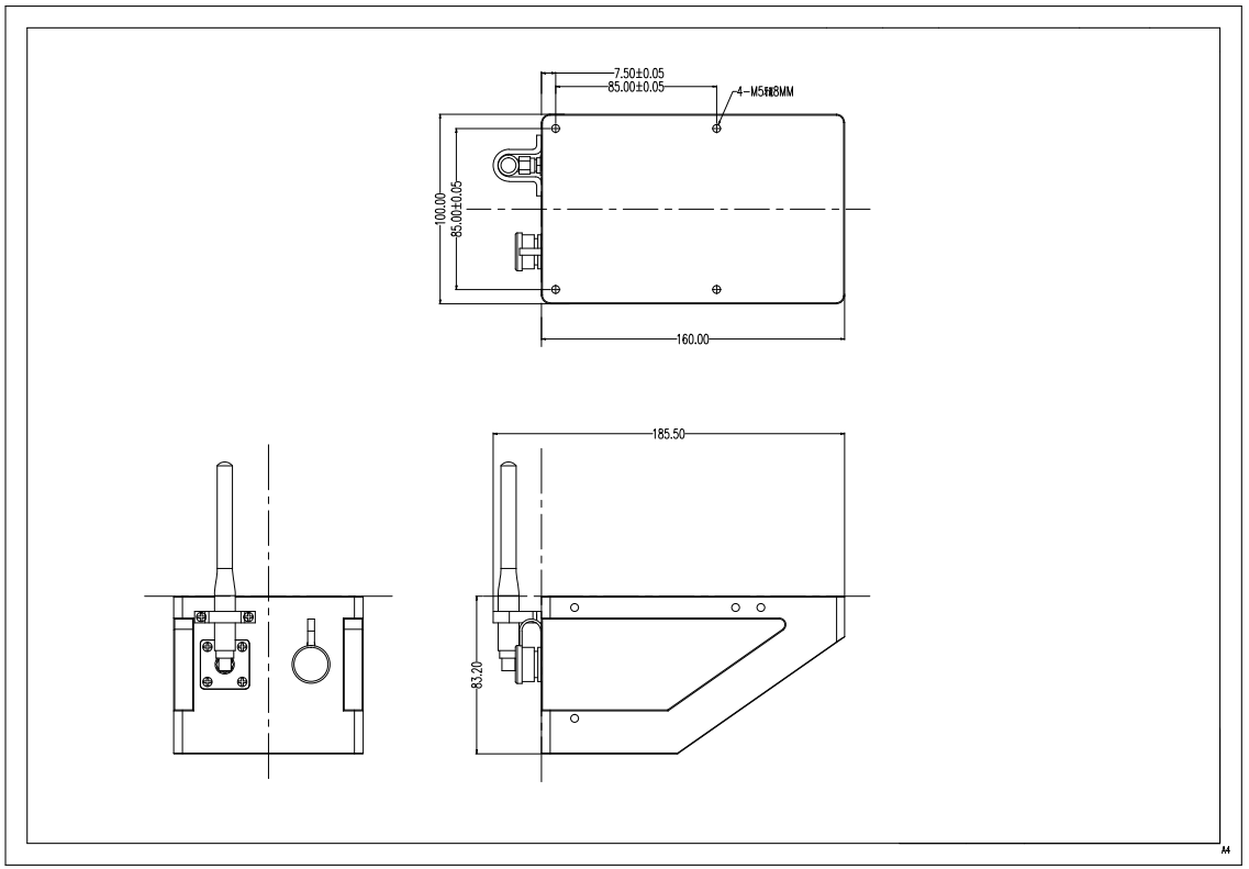 RD-600S 24GHz Open Channel 3 in 1 Non-Contact Radar Water Flow Velocity Flowmeter 7m
