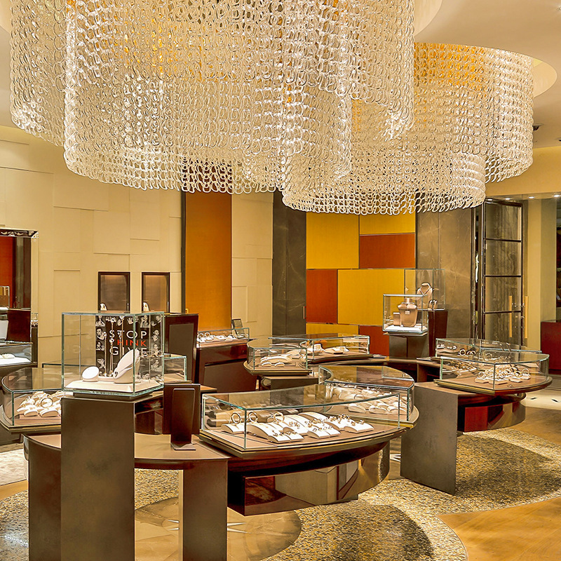 Kiosk Customized Design Jewelry Showcase For Brand Jewelry Store Furniture