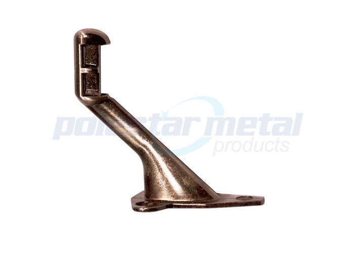 Decorative Door Hardware Satin Chrome Heavy Duty Handrail Brackets 74mm