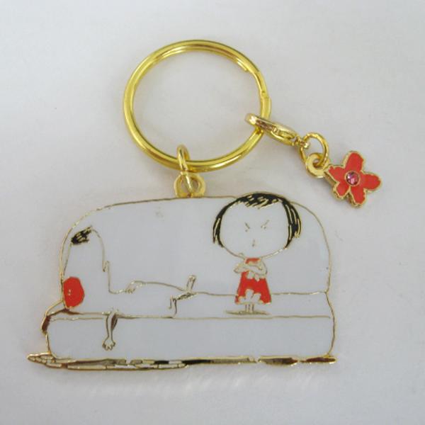 Iron / Brass / Zinc alloy 3.0mm Promotional Metal Keyrings