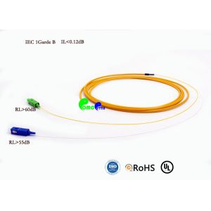 SC APC + SC UPC Fanout Pigtail Patch Cord 3.0mm With Low Back Reflection Loss