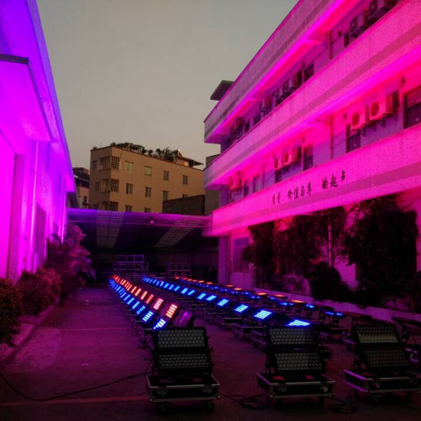 Free shipping China High quality 6IN1 120*18W Waterproof RGBWA UV IP65 Outdoor LED City Color Wash Light