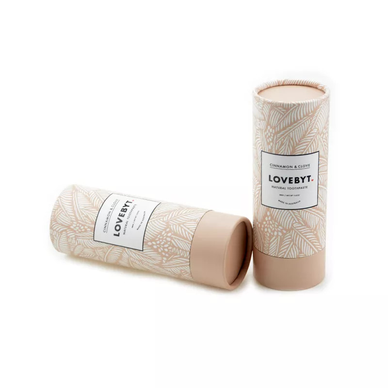 Toothpaste Cylinder Tube Packaging Printing Round Packaging Boxes for Cosmetic Personal Care
