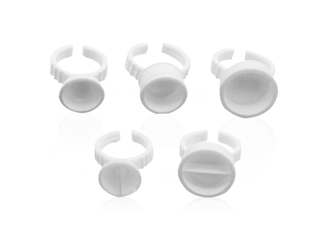 White Disposable Permanent Makeup Accessories Eyelash Extension Glue Holder