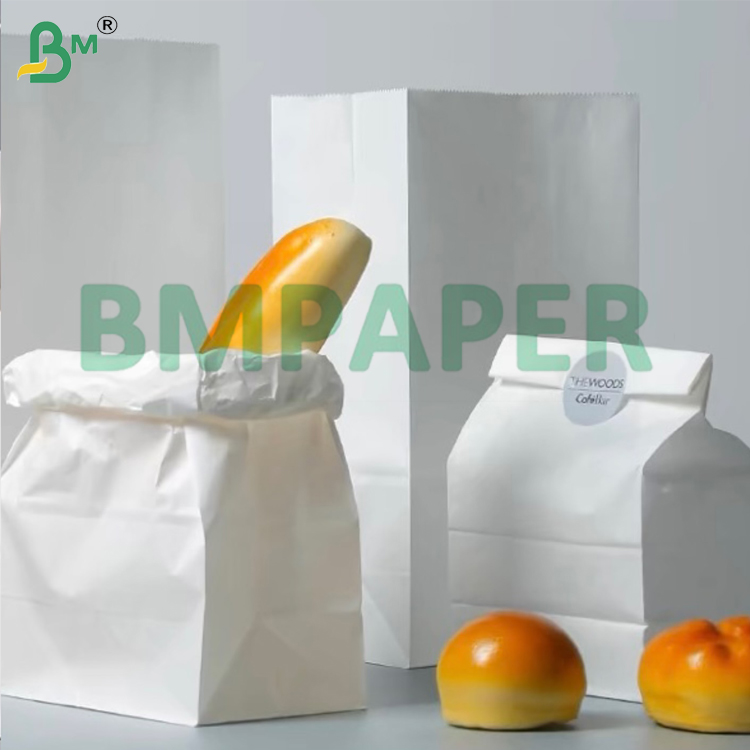 65g 70g Flexibility White Sack Kraft Paper For Paper Bag Wrapping Bread Bag