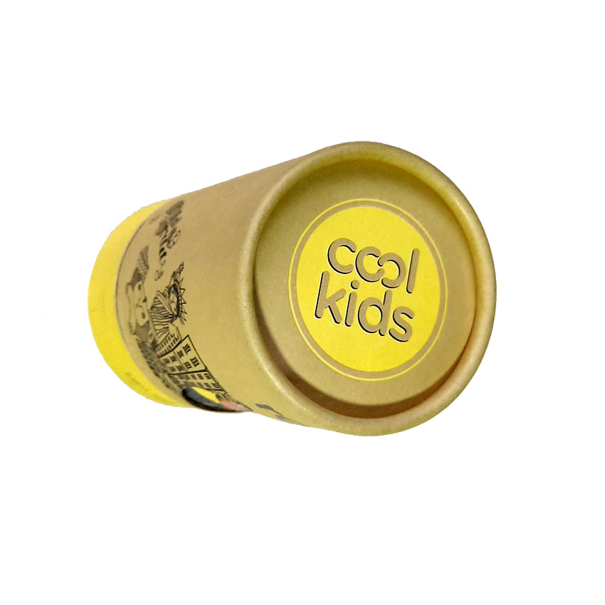 Crayon Gift Cardboard Round Box With Lids Window