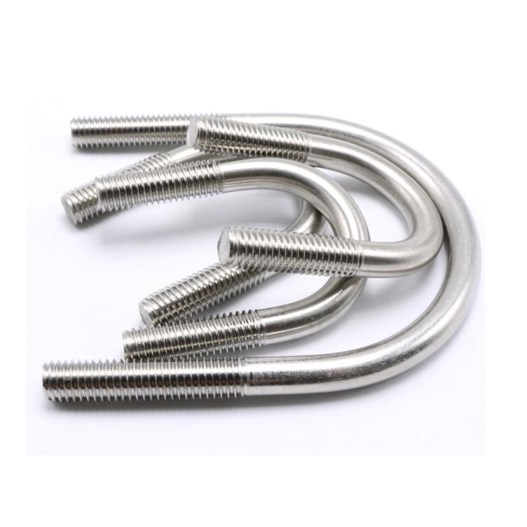 DIN3570 Customized Various Sizes Supported Piping Connector Cross Double U-shaped Pipe Clamp U Bolts
