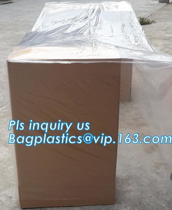 Square Bottom 4mil Clear Pallet Cover, square bottom bag on roll pallet cover bag, Polyester Pallet Cover Bags, Pallet T