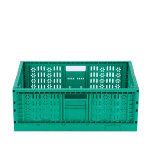 Stackable Vented Mesh Plastic Crate for Vegetables Customized Color and PP