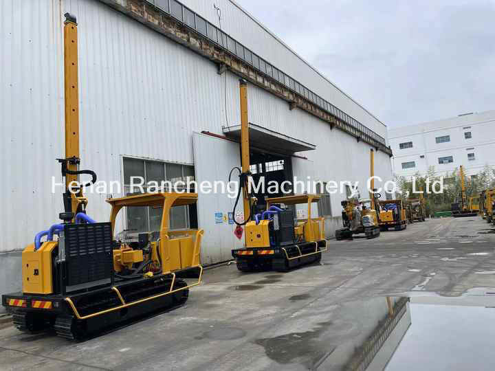 Solar Pile Driver RCH530D For 70KW Diesel Engine /Min Flow Rate Of Hydraulic System