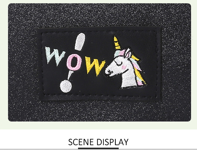 Custom Printed Pure Color Blank Zipper PU Makeup Bag