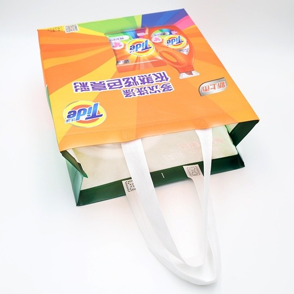 High Quality New Style customized printed heat seal ultrasonic non woven laminated shopping bags