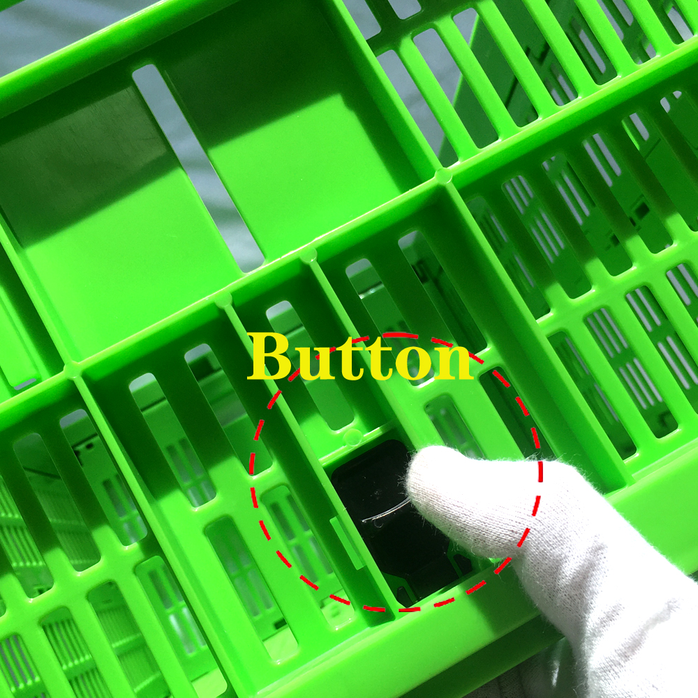 Plastic Foldable Collapsible Crate Storing Fruits Vegetables Stackable Utility