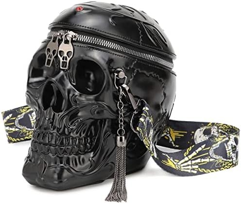 SKULL PURSES HANDBAGS FOR WOMEN SHOULDER BAG,SKULL CROSSBODY PURSE GOTHIC BAG PURSES HOLIDAY PARTY GIFT