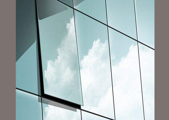 Solar Control Glass / Anti Reflective Tempered Glass For Commercial Buildings