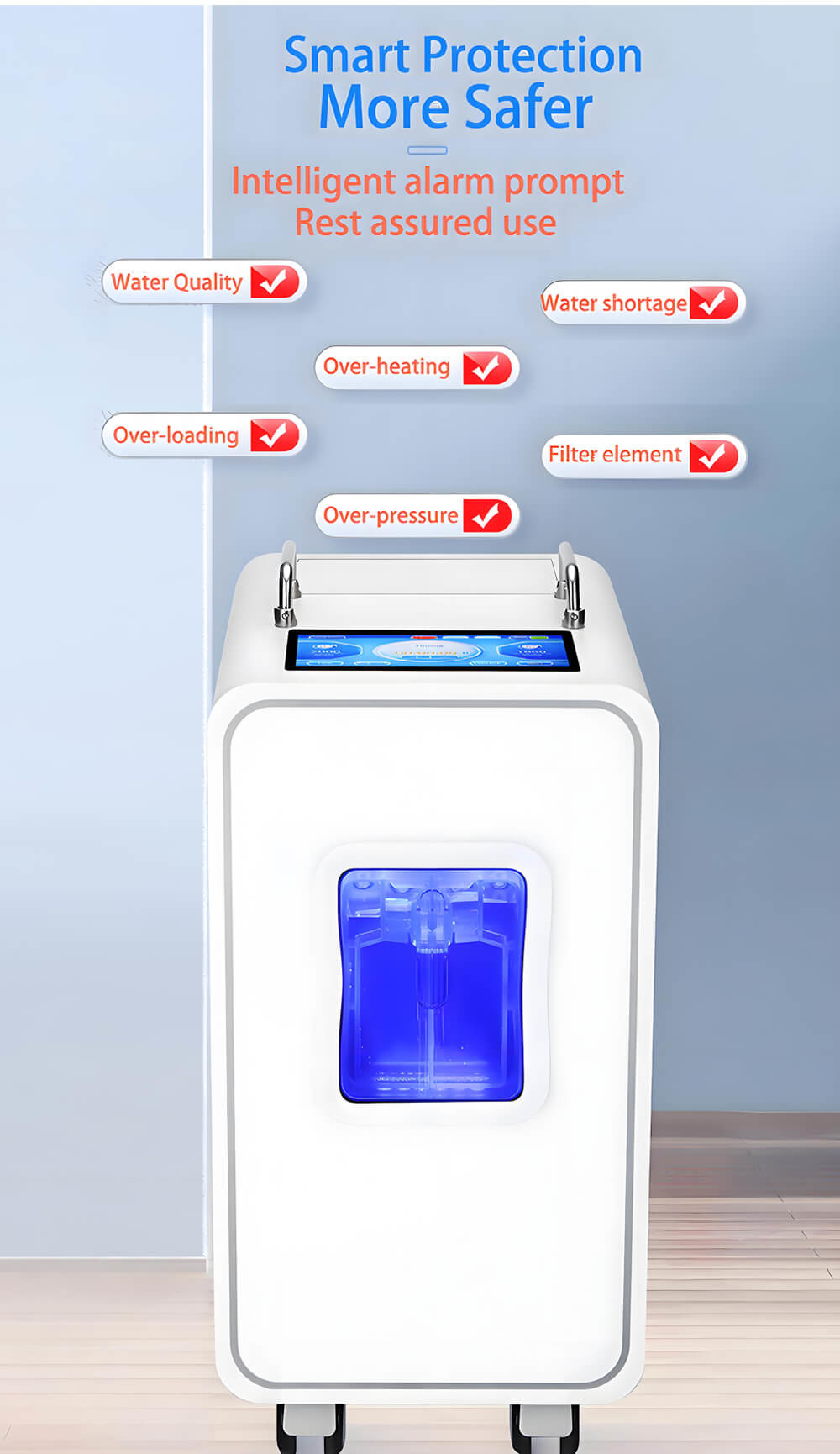 Doctor Hydrogen Inhalation Therapy Machine 3000ml Relieve Joint Pain Efficient Separation Membrane Technology WEIZI