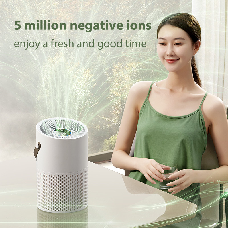 ABS Car Air Purifier Releasing Trace Active Oxygen with 20ml/h Humidification