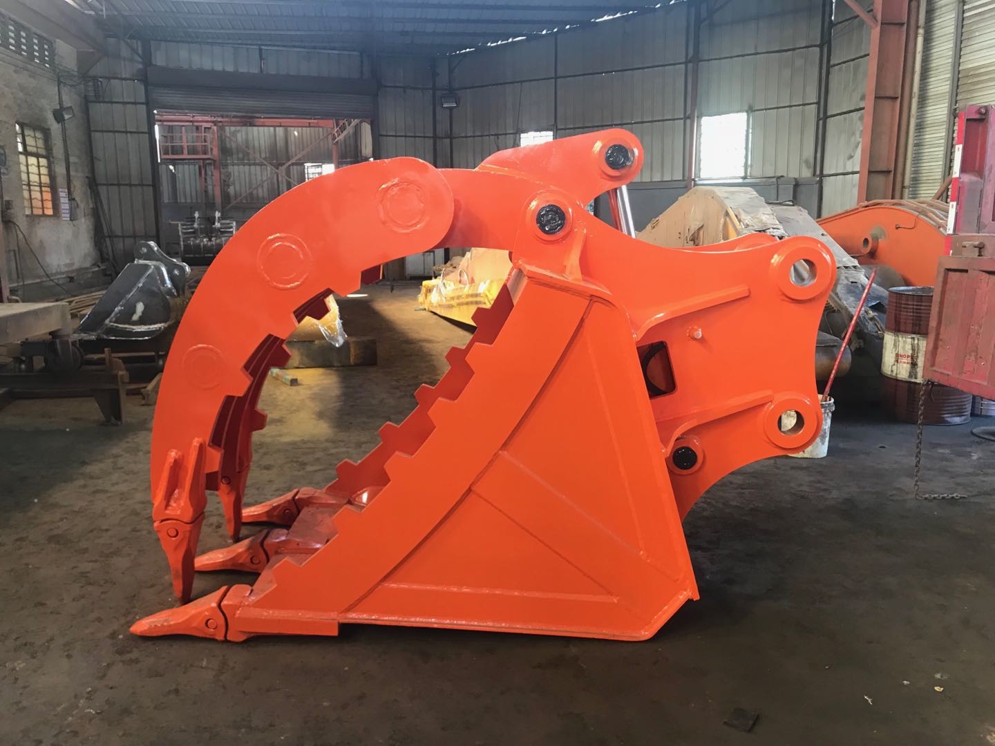 Mechanical Excavator Thumb Grab Bucket 15cbm Capacity