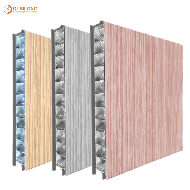 Wood Color Acoustic Aluminium Honeycomb Panel For Interior Wall 1220×2440mm