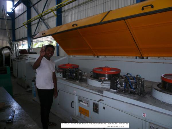 High Speed Straight Line Wire Drawing Machine Ø6.5mm - Ø5.5mm Inlet Diameter