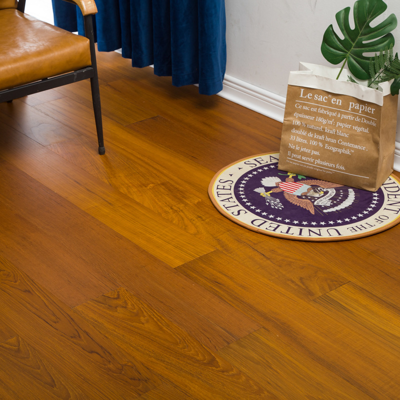 Three Layer Engineered Wood Flooring 20mm European Oak with Black Embossed Finish