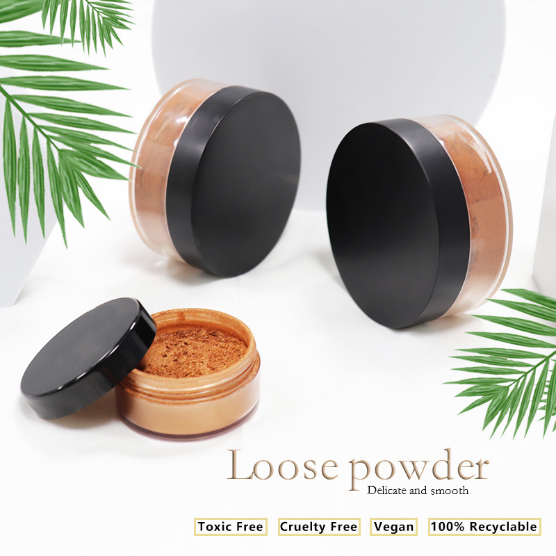 MSDS Sunscreen Loose Mineral Powder 6C Color ISO Oil Control Makeup Powder