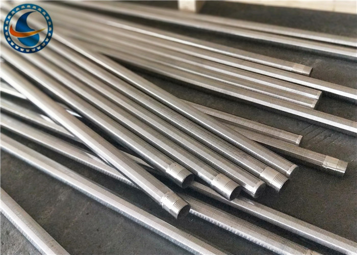SS 304 Slotted Flange Wire Mesh Tube Full Welding Johnson Vee Wire Screen