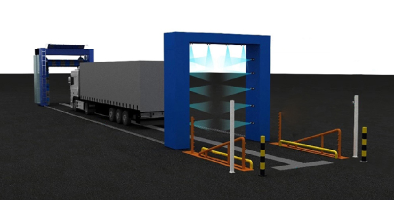 3 Brushes Bus And Truck Washing Machine For Public Bus Station