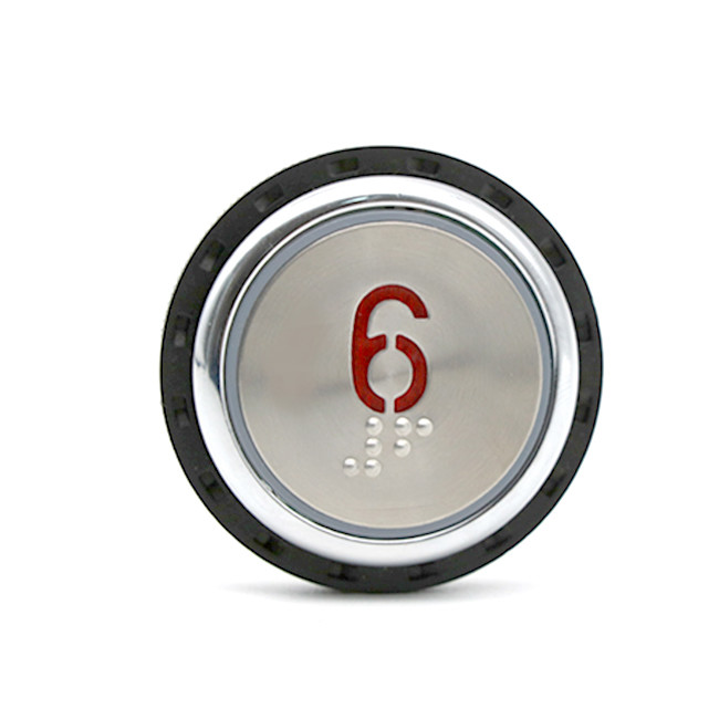 OTIS Stainless Steel Elevator Floor Alarm Button Red Digital Light Touch Button