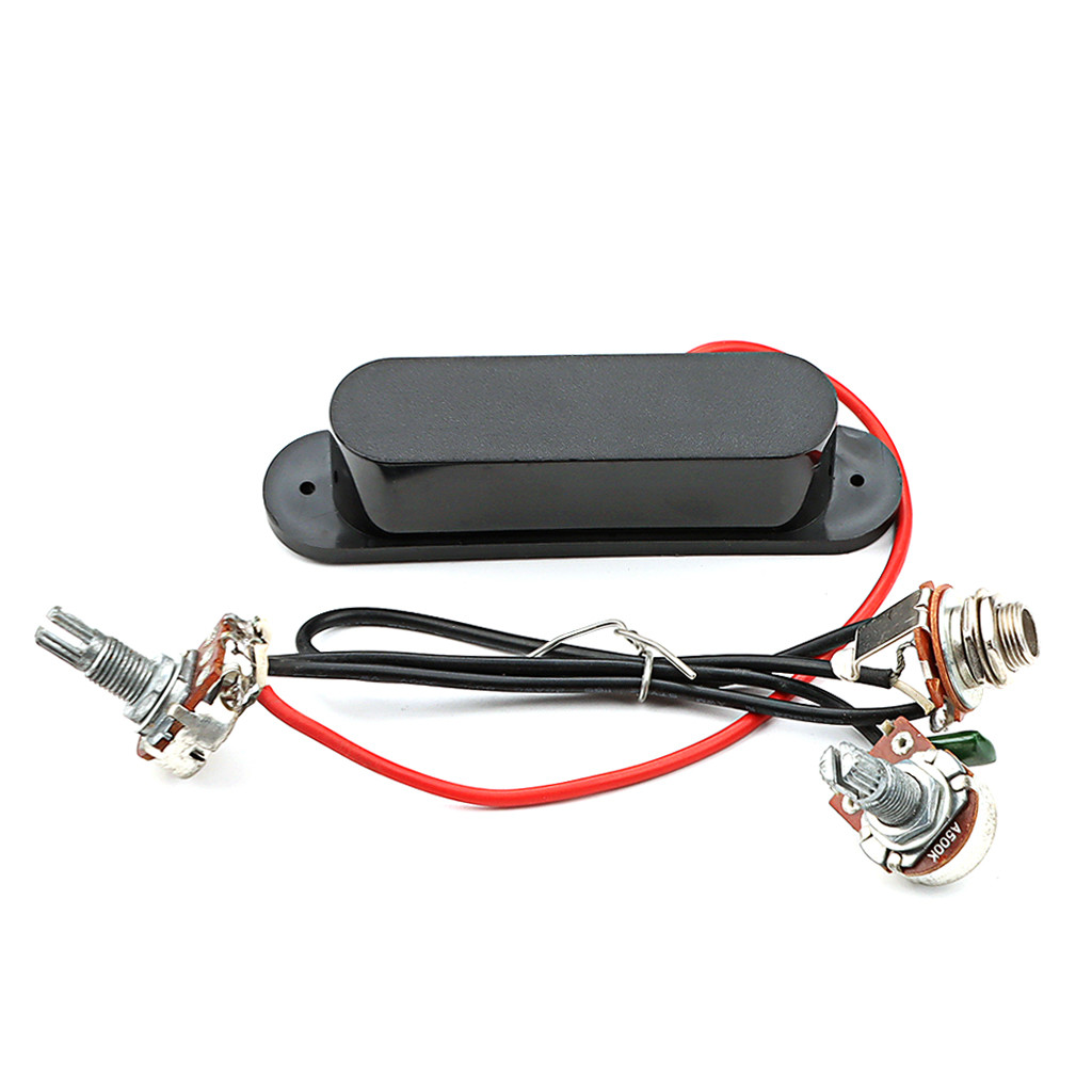 Metal Single Coil Mandolin Pickup Black Cover With 8~9K DC Resistance