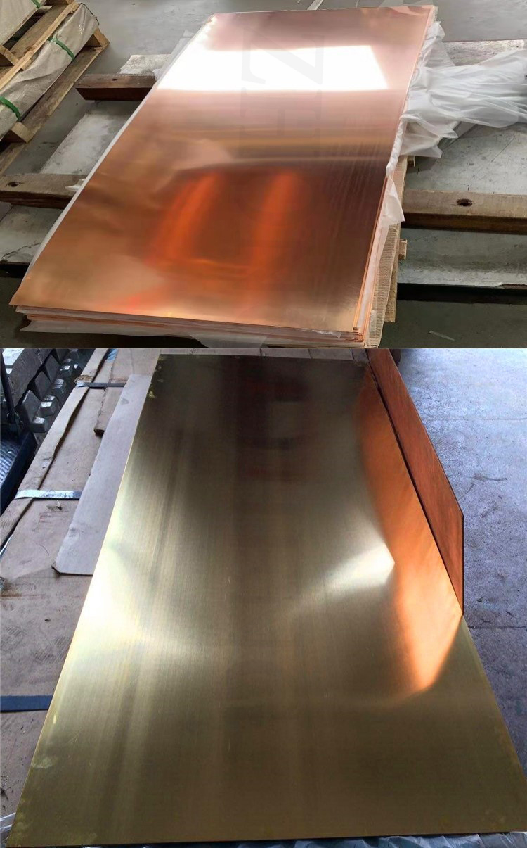 Strength C12200 Copper Plate Sheet at with Punching Processing Service and 217-275 MPa Ultimate Strength