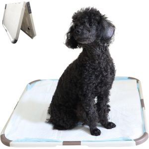 China Dog Pee Pad Foldable Potty Training  Holder Portable Silicone Tray For Puppy Training on sale