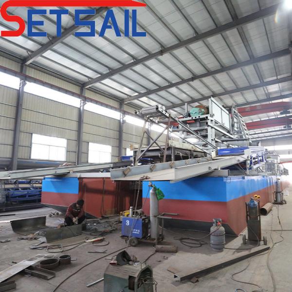 Flexible Chain Bucket Gold and Diamond Dredger with Cummins 75kw-500kw Generator