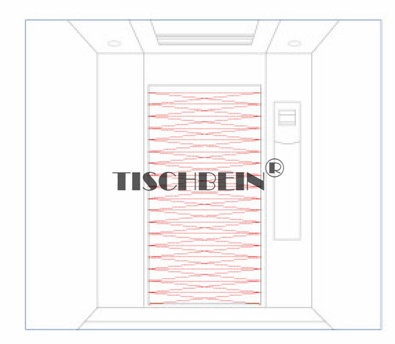 1.0m/s Traction MRL Passenger Elevator With Front And Rear Door For Shopping Center Office Building Residential Building