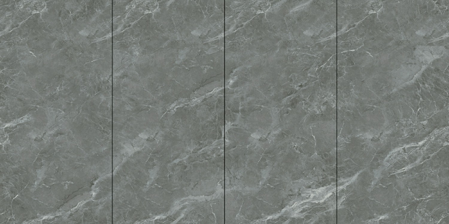 Modern W.A 0.5% Scratch-Resistant Gray Inside Wall And Floor Porcelain Glazed Polished Tile 900x1800x9mm For Decor And Restaurant