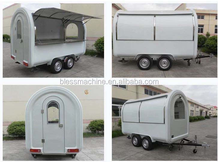Convenient Snack Food Semi-Trailer 4 Wheels Food Truck for Your Food Business Needs