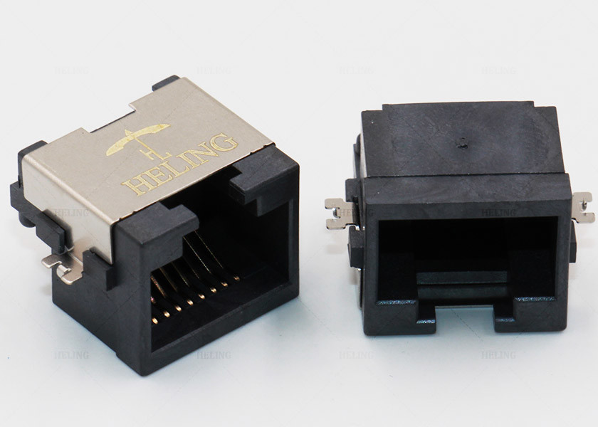 1x1 Port Vertical RJ45 Jack MJ88G-B011-HLRV5
