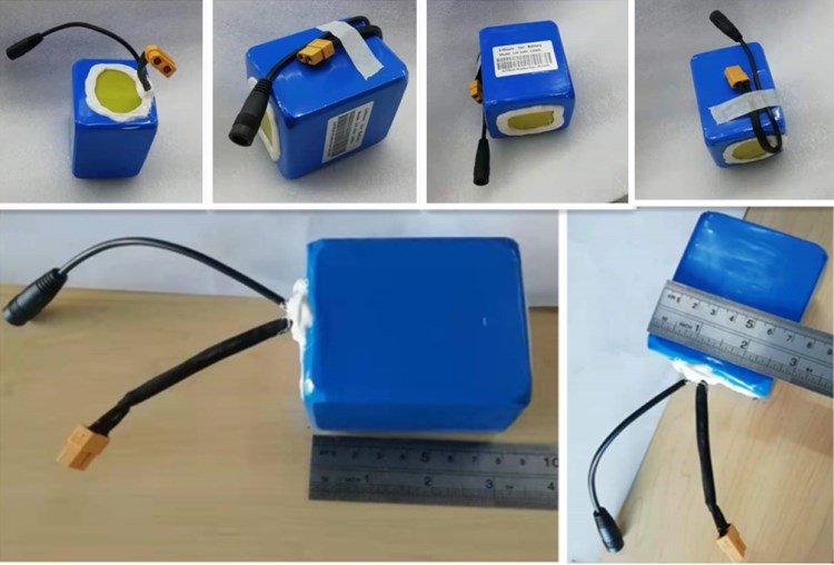12 Volt 10ah lithium Battery Pack 18650 3cells in series with XT60 discharging plug