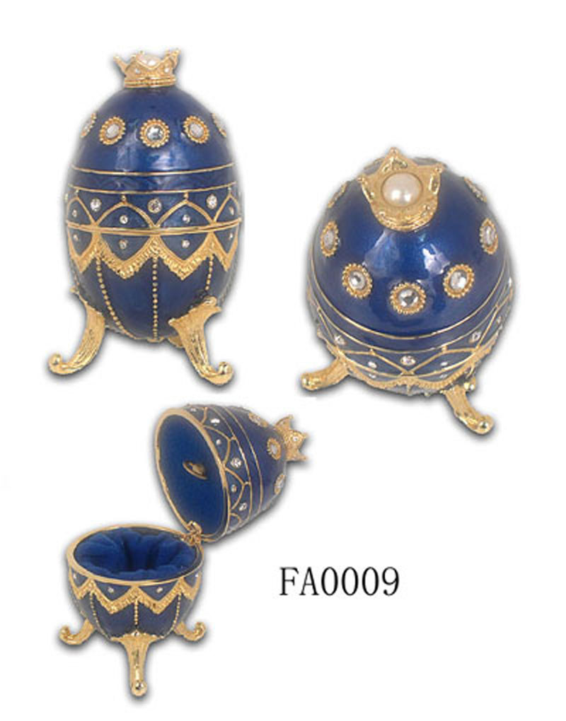 New Vintage Egg Shaped Music Box Faberge Egg Music Box Pewter Figurine Musical Egg Jewelry Box Enamel Pewter JewelryBox