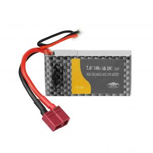  7.4V 500mah 20C High Power Rate Lithium Ion Battery For RC Toys Manufactures
