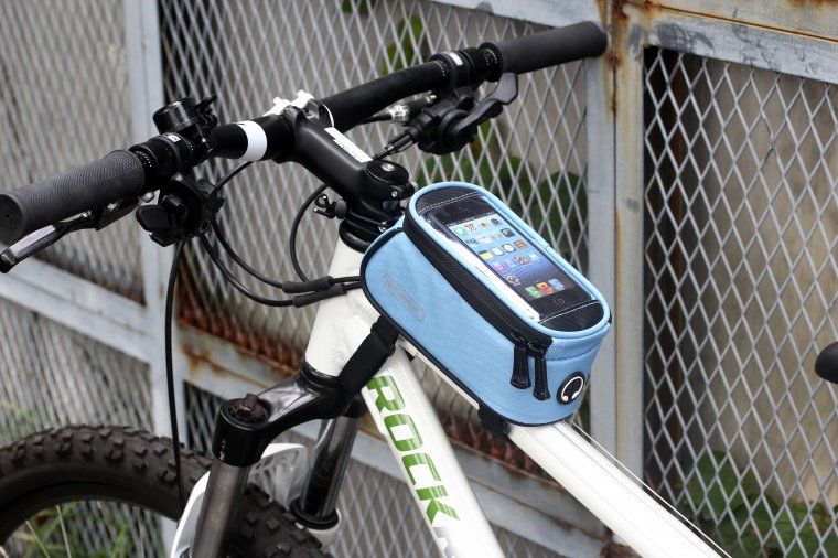 Roswheel 5.5 " L preto da bicicleta da bicicleta frente telefone Bag titular Pouch Zip par