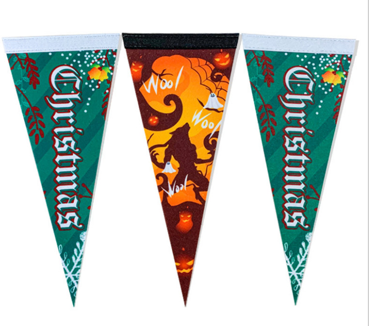 150D Polyester Custom Felt Pennant For Grand Opening Birthday Events