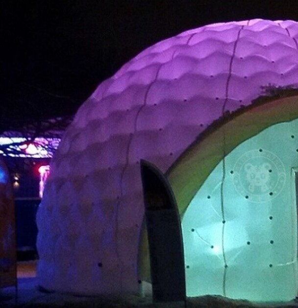 Costomized Outdoor Inflatable Tent With Led Lighting / Printing Inflatable Booth Dome