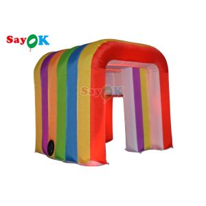 Inflatable Led Light 360 Photo Booth Enclosure Backdrop For Advertising