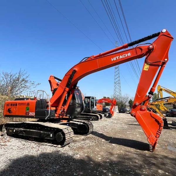 Middle Original Excavator Used HItachi EX200-5 Crawl Digger 0.8m3 Bucket