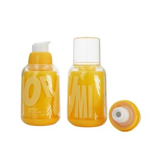 50ml Dual Layer Vacuum Pump Bottle Cosmetic Preserve Freshness With Matching Cap