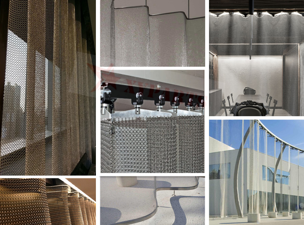 Fire Guard Screens Metal Mesh Curtains 0.53 x 3.81 mm