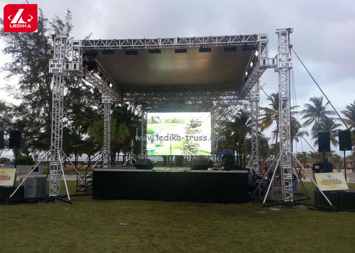 Indoor T6 Aluminum Spigot Truss Lighting Stage Roof Truss System